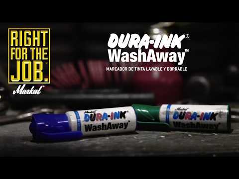 DURA-INK® WASHAWAY™ -  Marcador de tinta lavable y borrable para marcaje temporal