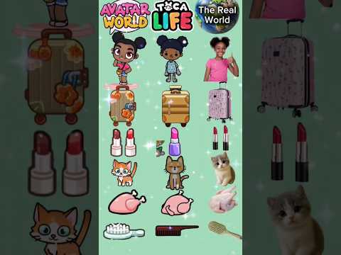 Avatar World vs Real World! #kidsgame #avatarshorts #tocaboca #realworld #pazu #shorts #avatarworld