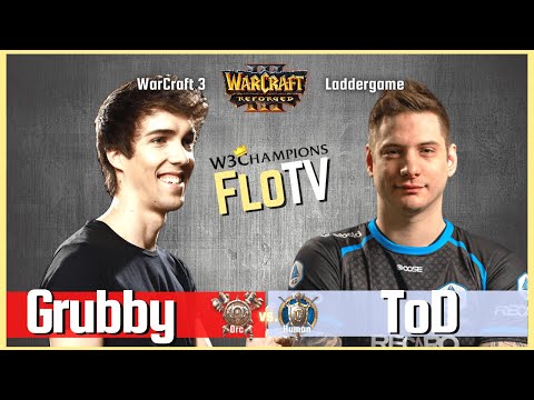 Warcraft 3 Reforged: Grubby vs ToD (Orc vs Human) 🔴 W3Champions Ladder Replay Cast by Tak3r
