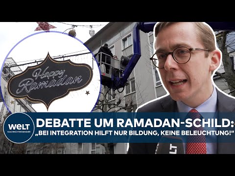 Video Thumbnail: FRANKFURT: Ramadan Beleuchtung in Innenstadt löst Diskussion aus. Ein Zeichen der Integration?