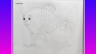 How to Draw a Cute Goldfish for Kids | Easy Step by Step Sea Animal Drawing | Creating Draw