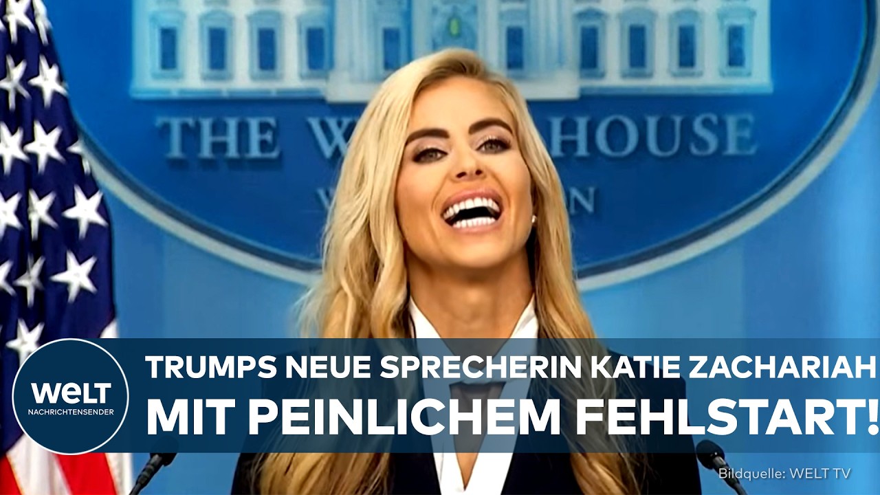 TRUMPS NEUE SPRECHERIN: Schweres Erbe! Katie Zachariah blamiert sich schon beim ersten Auftritt!