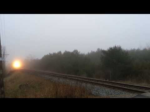 Short Freight Train on a Foggy Day