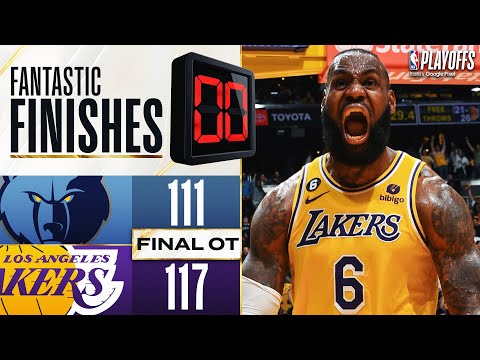 WILD OVERTIME ENDING Grizzlies vs Lakers - Game 4! | April 24, 2023
