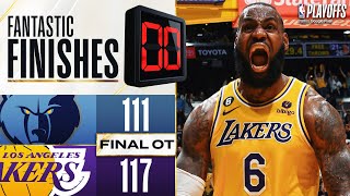 WILD OVERTIME ENDING Grizzlies vs Lakers - Game 4!