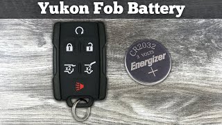 How To Replace A 2015 - 2020 GMC Yukon Key Fob Battery - Change Replacement XL Remote Batteries