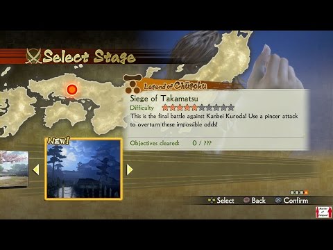 Samurai Warriors 4 Campaign Walkthrough (PS4) Legend of Chugoku Part 4 - Siege of Takamatsu