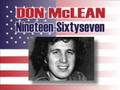 Don McLean - 1967 Nineteensixtyseven - A song against war