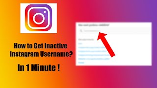 How to get an inactive username on Instagram👇⏬ Get an inactive Instagram username - in 1 minute 2024
