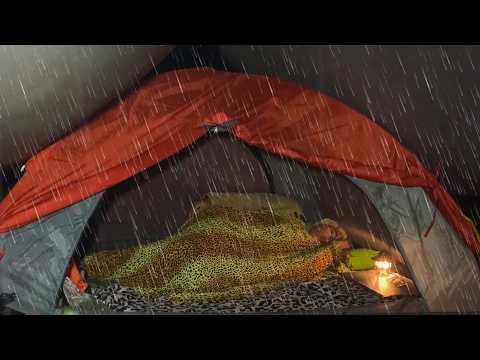 ⛈️ TRAPPED IN A THUNDERSTORM AND HEAVY RAIN 😲 CAMPING IN HEAVY RAIN❗