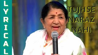 TUJHSE NARAZ NAHI - LYRICAL  MASOOM  LATA MANGESKA