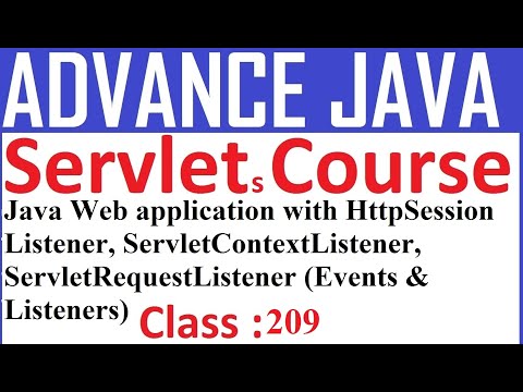 209 Java Web Application With Httpsessionlistener Servletcontextlistener Servletrequestlistener