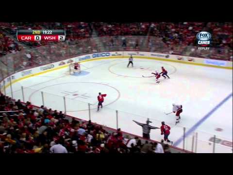 John Erskine goal 2-0 Feb 26 2013 Carolina Hurricanes vs Washington Capitals NHL Hockey