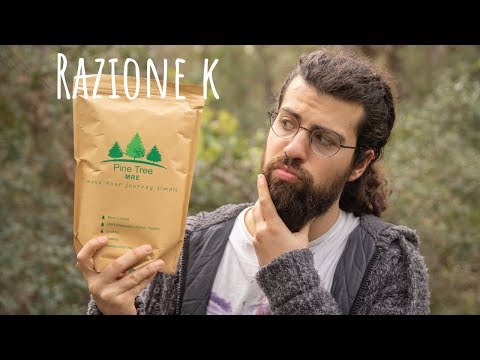 Mangio la mia Prima RAZIONE K - MRE - Pine TREE Civile