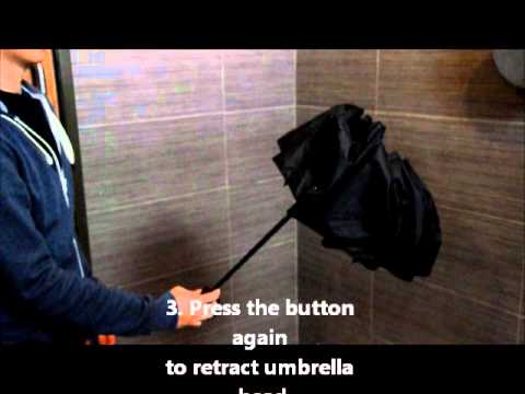 Automatic folding umbrella