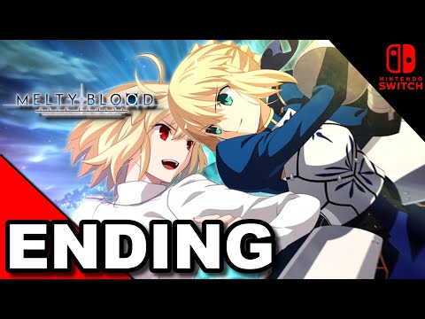 MELTY BLOOD: TYPE LUMINA HD ENDING Gameplay Walkthrough Part 14 - Saber Story  ( PC )