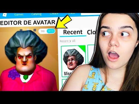 I CREATED THE PROFILE OF PROFESSOR MISS T FROM SCARY TEACHER ON ROBLOX (Scary Teacher 3D)