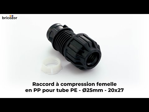 Raccord à compression femelle en polypropylène pour tube PE CODITAL