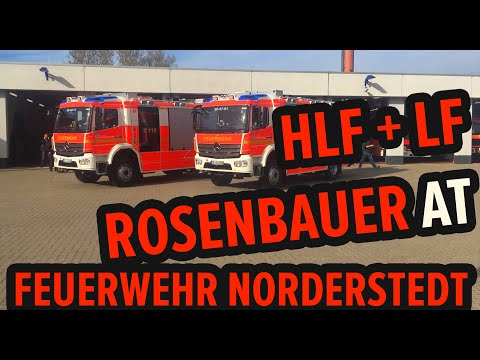 HLF 20 + LF 20 - Rosenbauer AT - Mercedes Atego - Feuerwehr Norderstedt (Carporn, BOS)