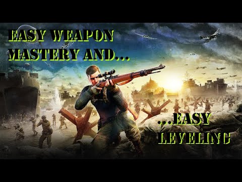 Sniper Elite 5 - Easy Weapon Mastery AND Leveling - Read Description