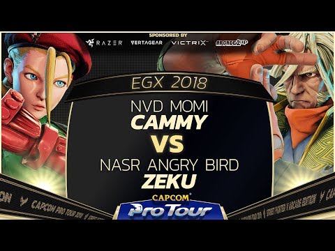NVD Momi (Cammy) vs NASR Angry Bird (Zeku/Akuma) - EGX 2018 EU Finals Top 8 - SFV - CPT 2018