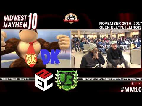 Midwest Mayhem 10 SINGLES POOLS: JTDUNX (Captain Falcon) vs. DeTox l Gossomer (Donkey Kong)