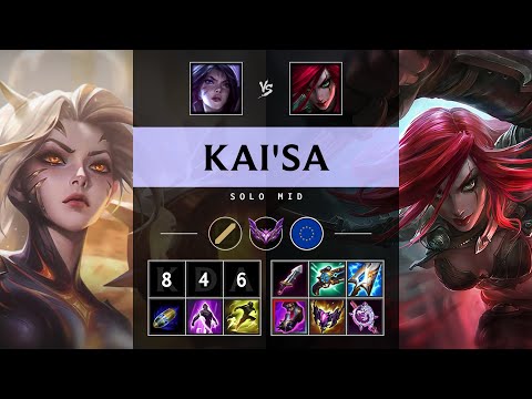 Kai'Sa Mid vs Katarina - EUW Master Patch 25.14