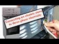 Connecting an electric stove to three-phase electricity