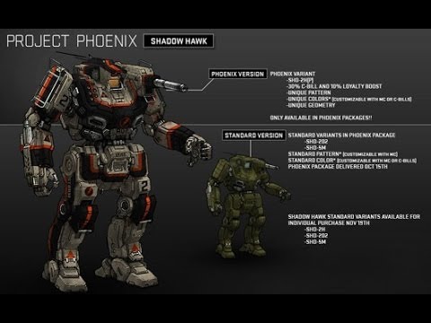 Mechwarrior Online ShadowHawks (4 battles)