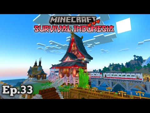 EPIC FIRST HOUSE BUILD - Minecraft Survival Indo