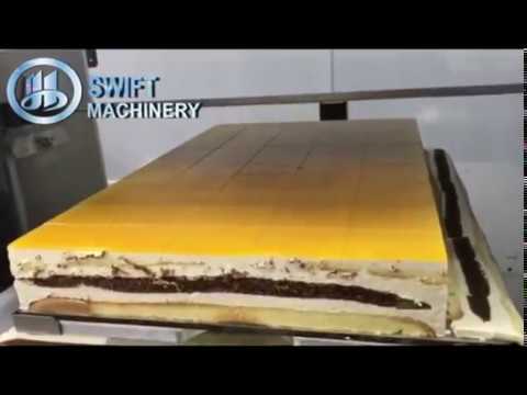 Automatic Square Cake Cutter Swiss Roll Cutter Machine