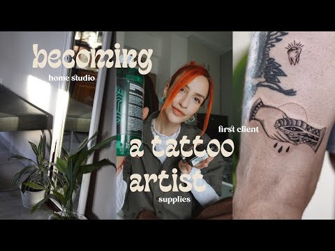 , title : 'Turning Mum's Living Room into Tattoo Studio 💥 first client & more | Becoming a Tattoo Artist Ep.02'