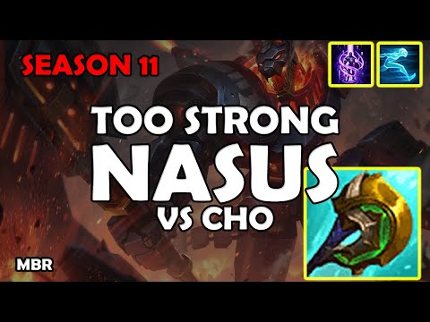 NASUS SEASON 11 414 STACKS IN 18 MINS | BLACK CHROMA BATTLECAST NASUS VS CHO'GATH | NASUS TOO STRONG