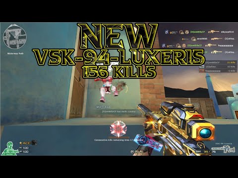 Crossfire West | [NEW] VSK-94-Luxeris | Free For All | 156 Kills