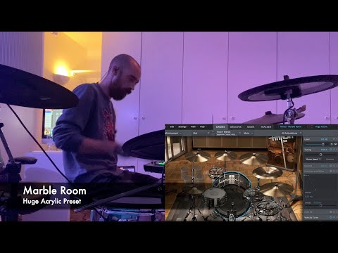 Showing off the ‘Rooms of Hansa’ SDX by ToonTrack. Roland TD50K2 with Superior Drummer 3.