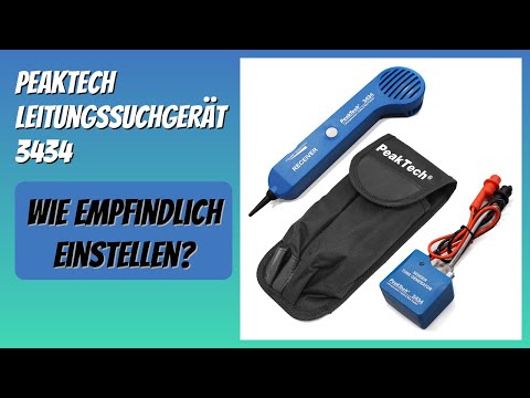BEWERTUNG (2025): PeakTech Leitungssuchgerät 3434. Infos