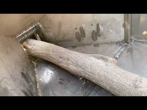 SINOLINK GWC-30 violent test, strong power. wood log shredder chipper