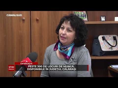 CANAL SUD / PESTE 300 DE LOCURI DE MUNCĂ, DISPONIBILE ÎN JUDEȚUL CĂLĂRAȘI