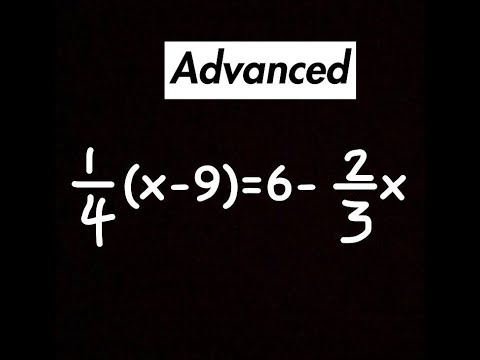 Algebra - Balance Method [Advanced]
