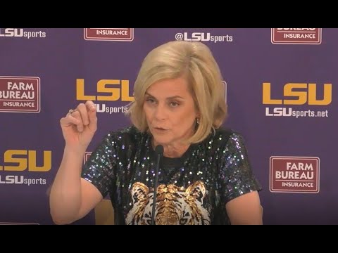 LSU Kim Mulkey press conference after Tournament selection.  No. 3 seed vs Jackson St.