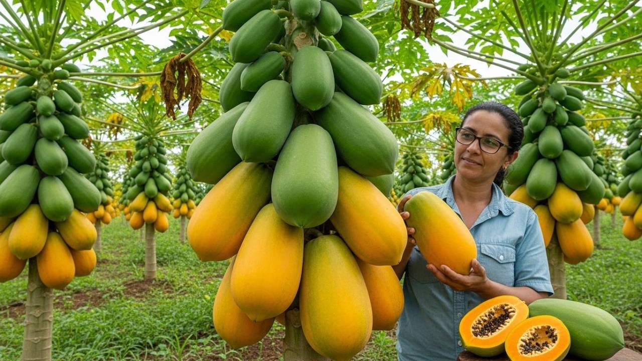 Inside Brazil’s Papaya Farms – Cultivation and Harvesting at Massive Scale