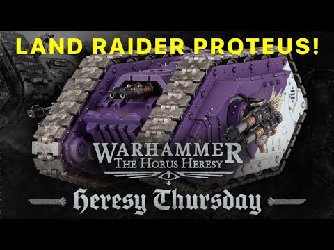 NEW Plastic Land Raider PROTEUS for Horus Heresy!