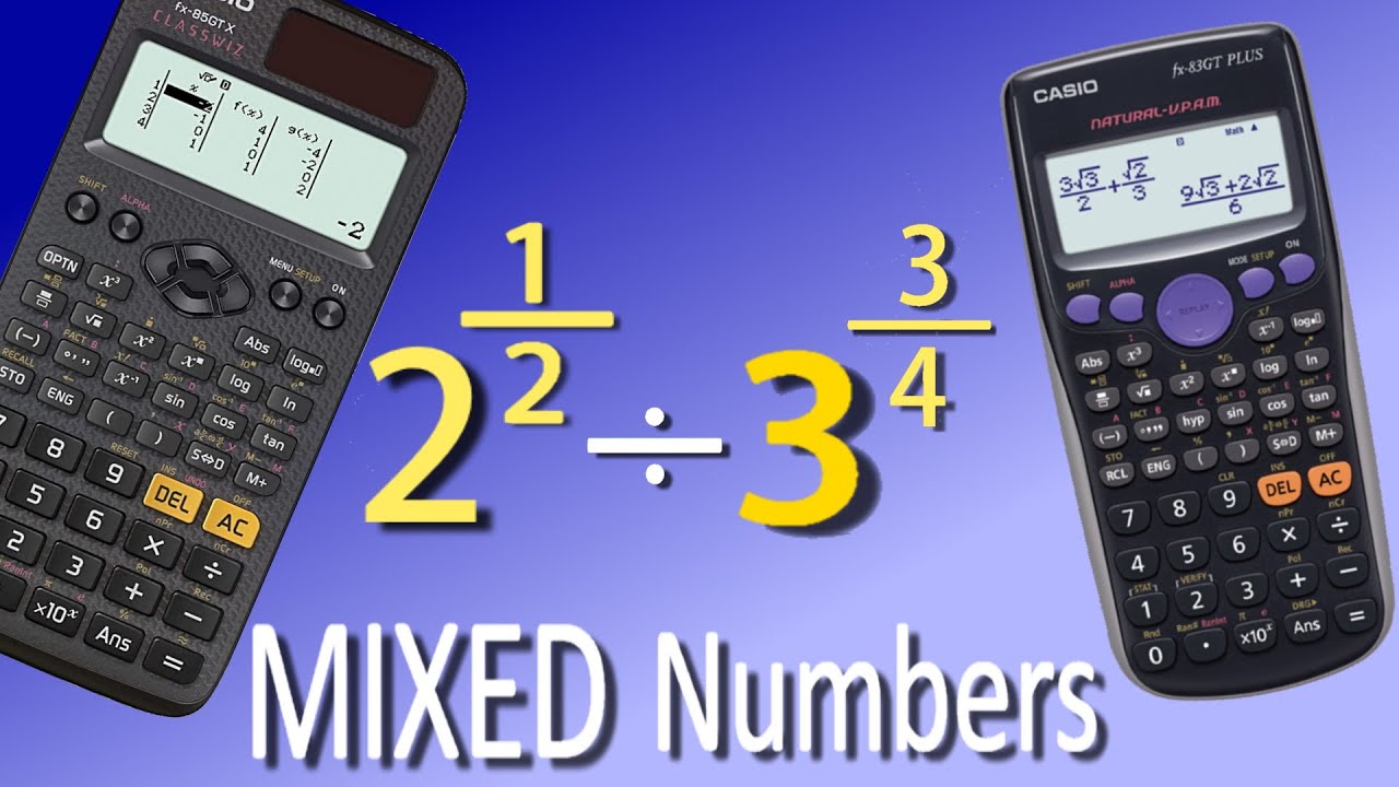Type Mixed Numbers  on Your Casio Calculator (fx-83/85GT)