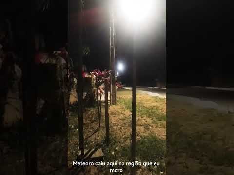 Meteoro caiu na região de Santo Hipólito-MG dia 27/10 às 21:50 aproximadamente