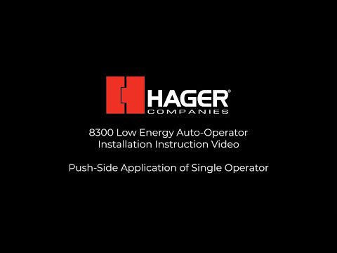 8300 Power Operator Installation