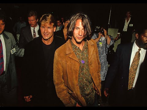 1991 Keanu Reeves und Patrick Swayze / Gefährliche Brandung / Premiere