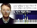 Radiohead Everything In Its Right Place Accurate Piano Tutorial With Sheet Music