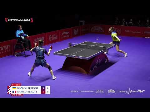 Iolanta Yevtodii (UKR) vs Charlotte Lutz (FRA) | WT G8 - Match 3 | #ITTFWorlds2024