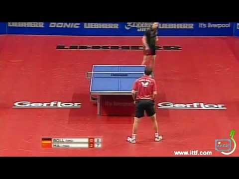 LIEBHERR 2012 Men's World Cup: Finals- Ma Long v Timo Boll 3rd set final points