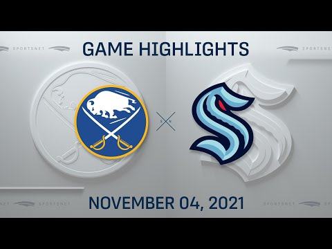 NHL Highlights | Sabres vs. Kraken - Nov. 4, 2021